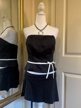alfred angelo bow corset top